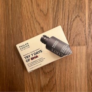 NIB paula’s choice 2% bag liquid exfoliant samples